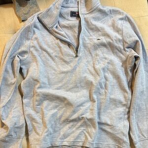 Vineyard Vines Blue Zip Up Sweater